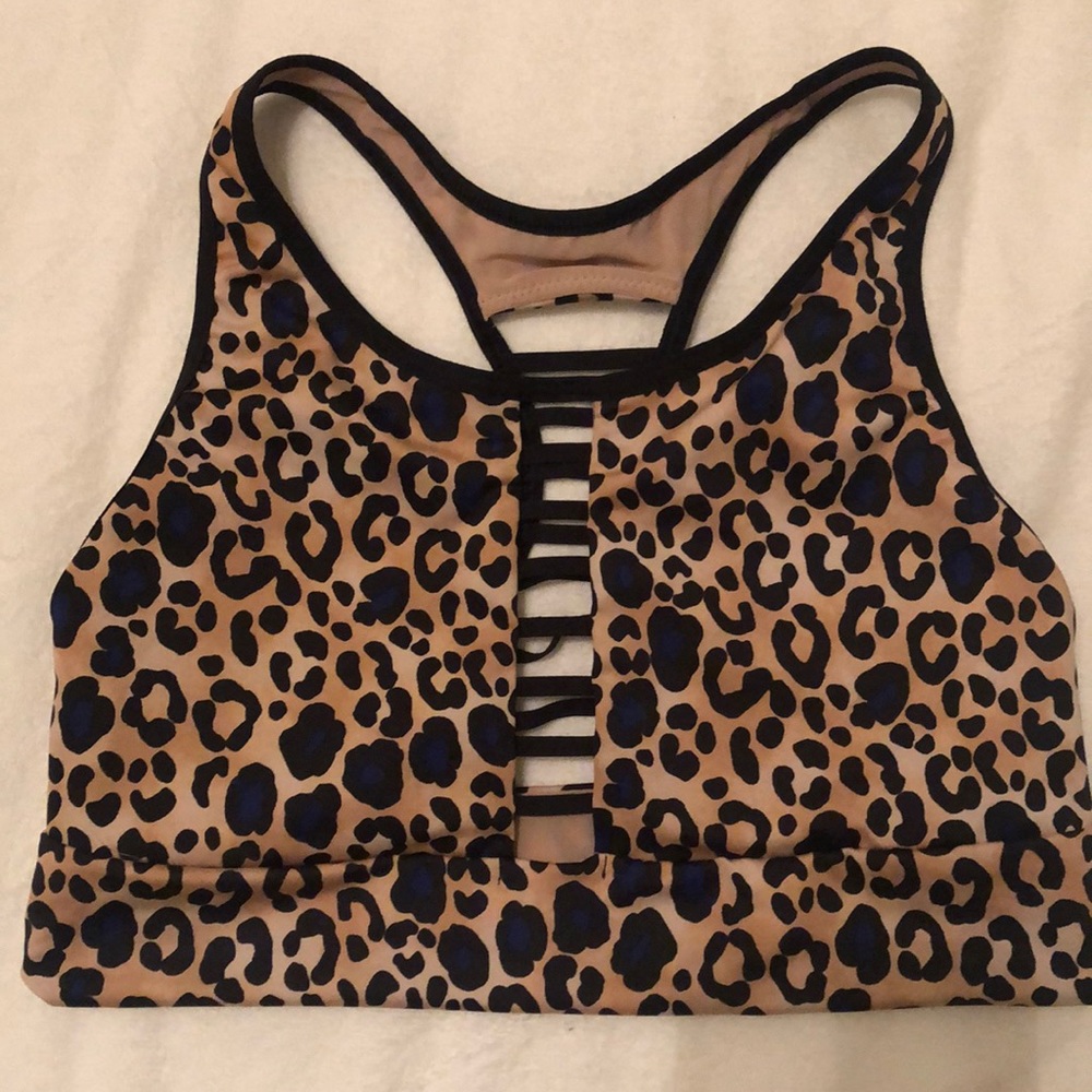 Leopard Print Sports Bra
